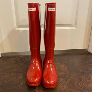 Women’s Hunter boots (Red) Size: 8